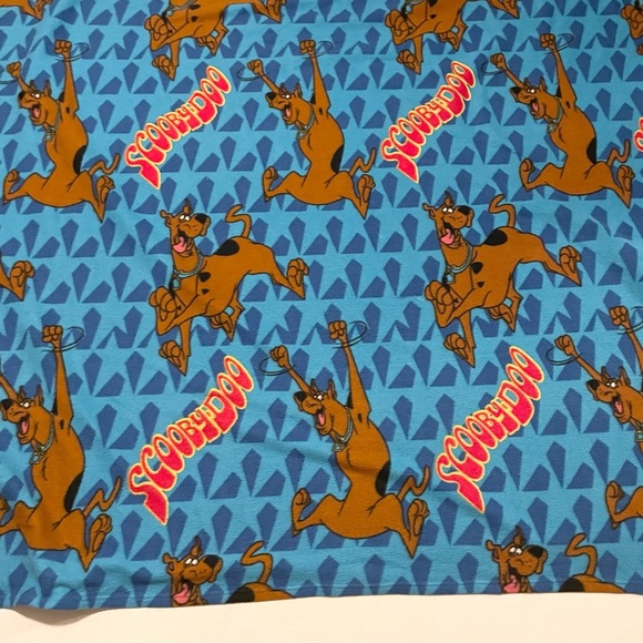 Vintage Scooby Doo Blue Fleece Blanket - Picture 1 of 16